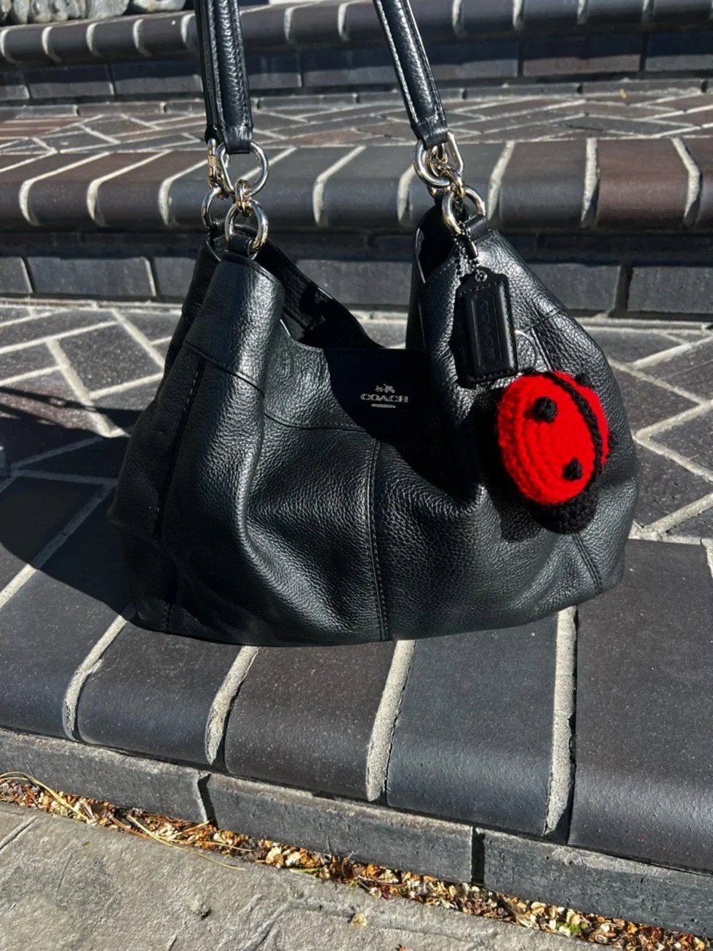 3/$20 Hand Crocheted Lucky Little Ladybug Keychain! - Picture 3 of 16